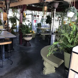 Back patio dining area.