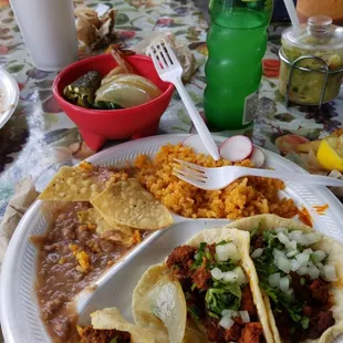 Great spot for authentic Mexican food delicious salsas and the service is great