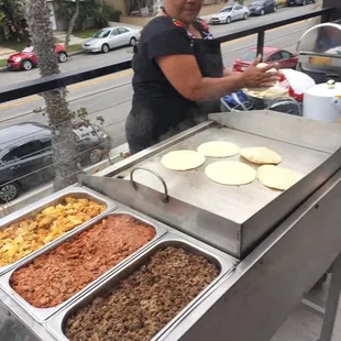 Fresh handmade tortillas available for any event!