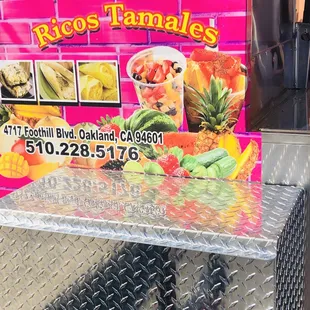 Side of food stand