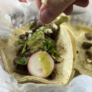 Tacos con Lengua