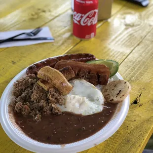 a plate of food