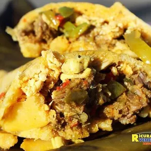 Hallaca's made with cornmeal dough