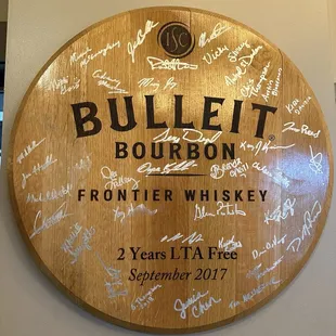 Proudly serving Bulleit