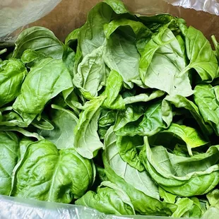 Fresh basil &amp; romaine locally sourced in Medina from Buckeye Fresh