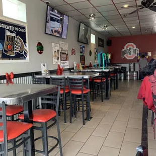 the interior of the restaurant