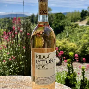 a bottle of ridge lytton's rose