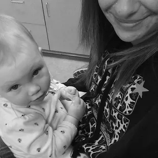 My daughter and I waiting for test results in the er.