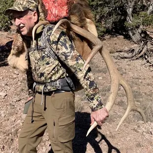 Packing out New Mexico bull elk