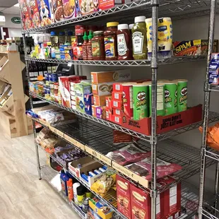 a variety of food items