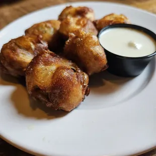 Fried Button Mushrooms