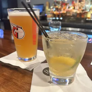 Basil bourbon cocktail