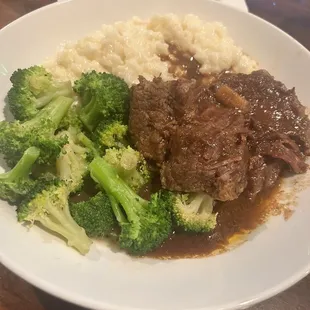 RW short ribs with risotto