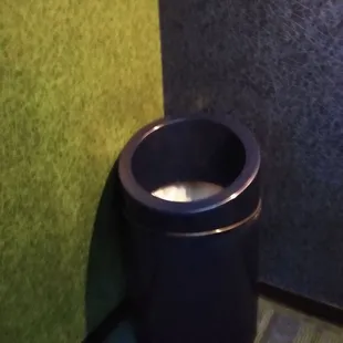 Unique trash can.
