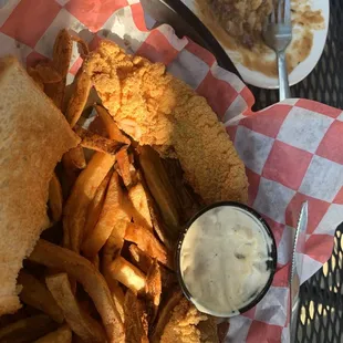 Fried Cat Fish Dinner