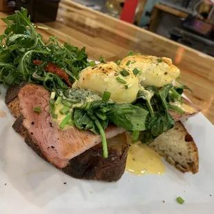 Smoke Ham Benny w/spinach
