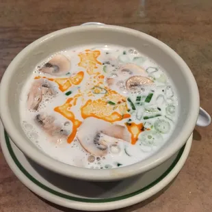 Tom Ka Gai!   This was just okay. The coconut milk overpowers the remaining ingredients of the soup.