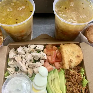 Deli Cobb Salad &amp; Mama Diane&apos;s Chicken Soup