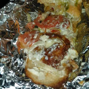 Chicken Bacon Ranch?? More like cubed salad chicken, soggy bread, mushy tomatoes and ranch. Smh