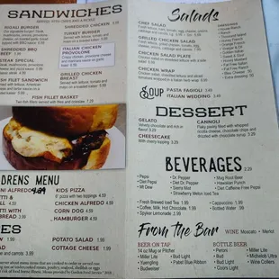 Menu back