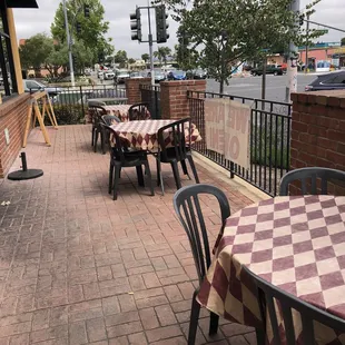 Outside dining