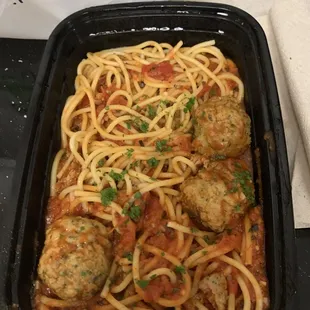 Spaghetti and Meatballs.