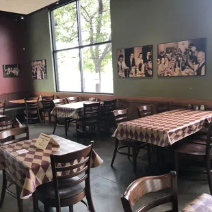 Limited inside dining.