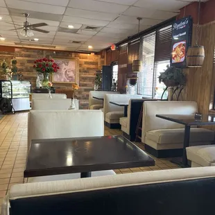 Part of the dining room as you enter the restaurant