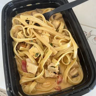 Cajun chicken fettuccine