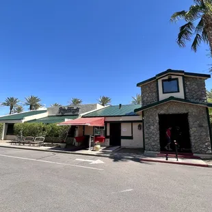 The restaurant exterior and entrance