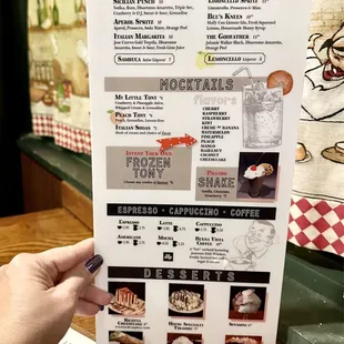 Menu - Cocktails
