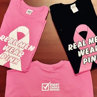 In honor of Breast Cancer Awareness Month, our moving teams will be trading in their green shirt for a pink one!