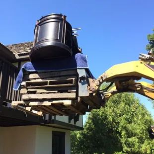 When option #1 doesn't work when moving a piece in, our team will figure out a different option.