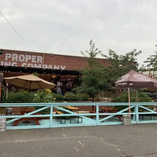 the outside of the building