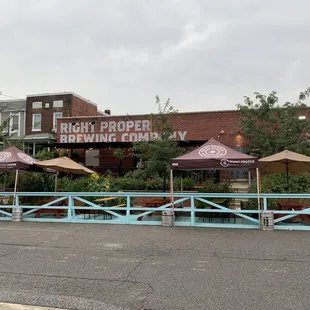 the front of the building