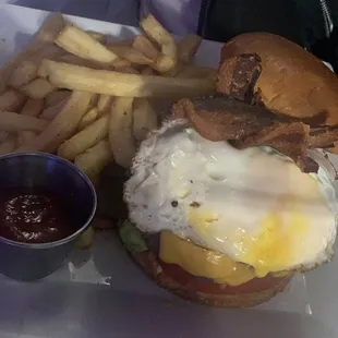 Burger and Classic French Fries