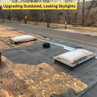 Tear-off complete. Skylight will be removed.