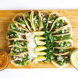 Righteous Taco Box 25 Tacos Half Smoked chicken and Half Asada Steak