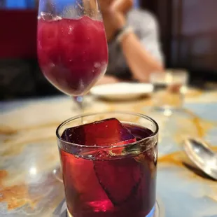 Cocktails... Sangria and Negroni Fragola.