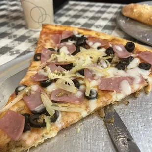 Pizza Slices (2) with 1-Topping &amp; Drink