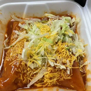 enchiladas with meat