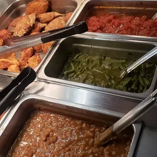 a variety of food items