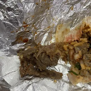 Azada burrito segun  Azada meat they said it was lies