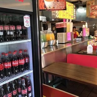 They have Aguas Frescas" and Mexican sodas