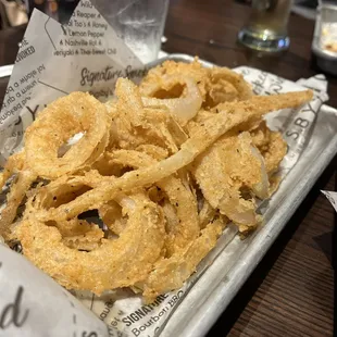 The onion rings