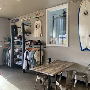 Indoor seating vibe and swag section