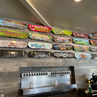 Skate board wall and drafts
