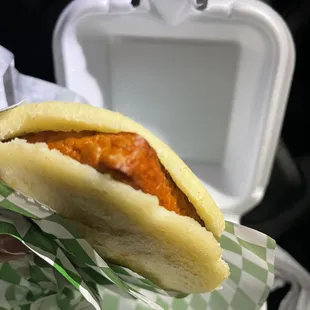 Arepa con queso frito