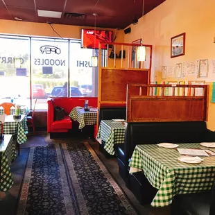the interior of a restaurant