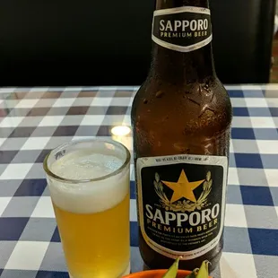 Sapporo large bottle beer